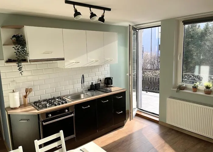 Апартаменты Z Duzymi Tarasami Ogrod Centrum Люблин